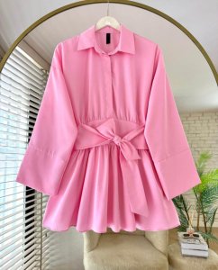 Beli Kuşaklı Gömlek