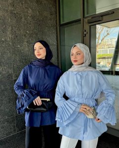 Kolu Fırfırlı Gömlek